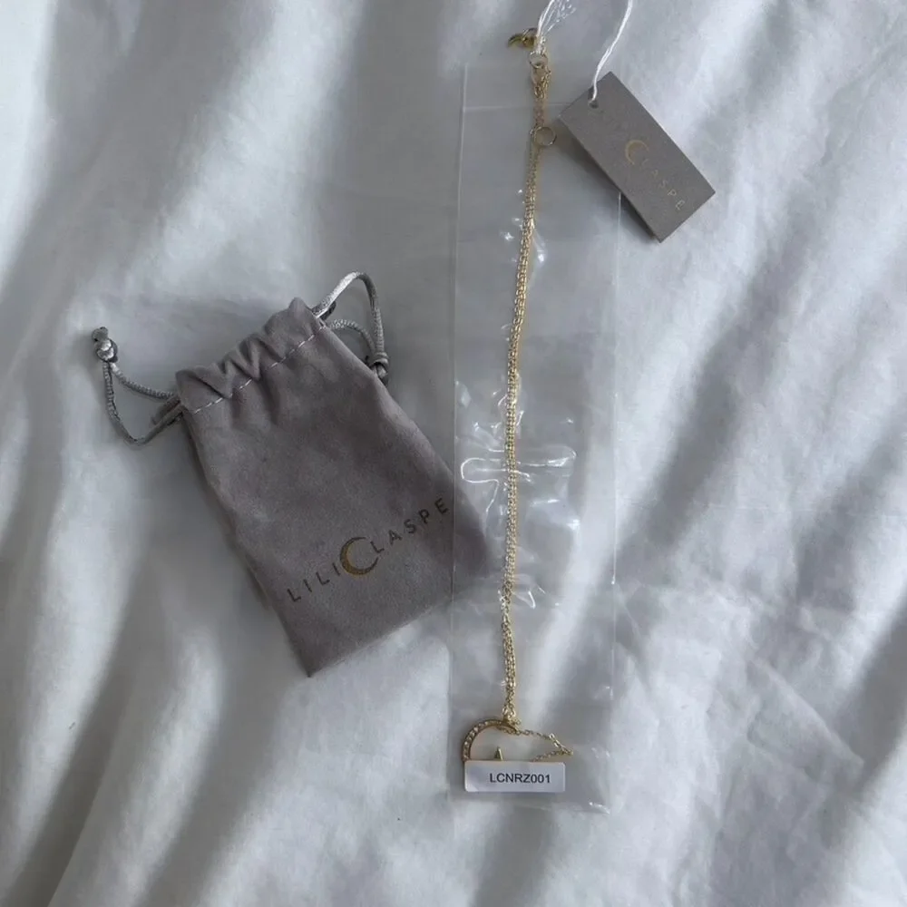Lili Claspe Rope the Moon Gold Pilates Lariat Necklace